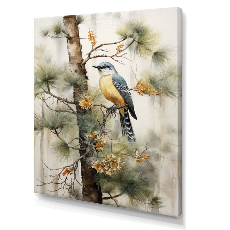 Forêt, gardiens du minimalisme III - décoration murale forêt, H 40 po x l 30 po x P 1,5 po, Toile tendue