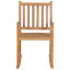 Chaise berçante d'extérieur avec coussin en bois de teck-999356248