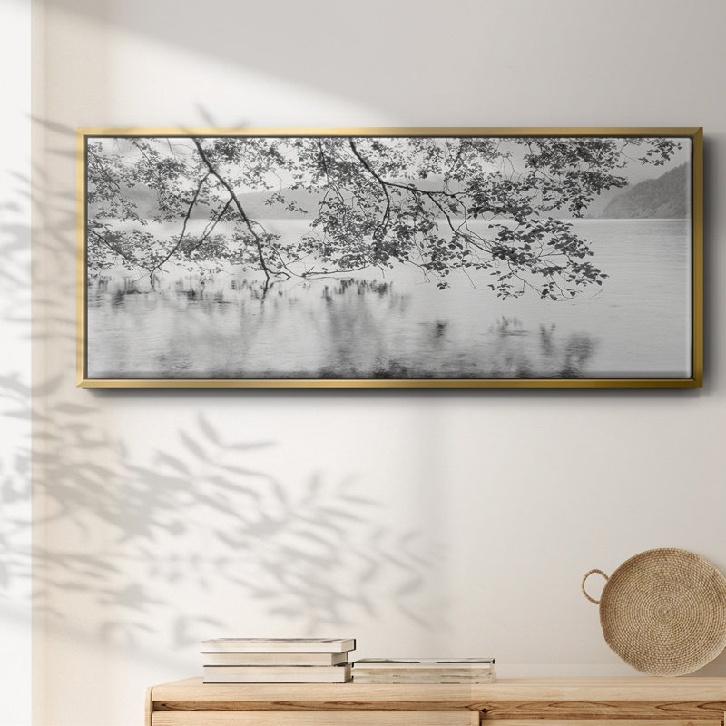 Lake Crescent- Framed Canvas, 24" H x 60" W