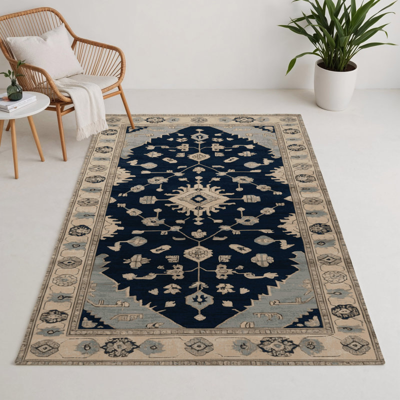 Tapis d'intérieur et d'extérieur surteint beige, Rectangulaire 3 pi x 5 pi
