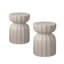 Modern Indoor/Outdoor Cement Coffee Table and Side Table Set