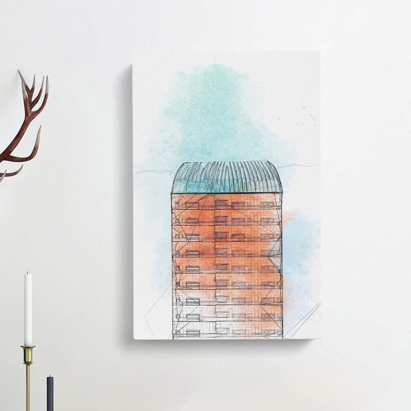 Sketching the Architecture Vol.39 - Wrapped Canvas Drawing - Wrapped Canvas, 76cm H x 50cm W x 3cm D