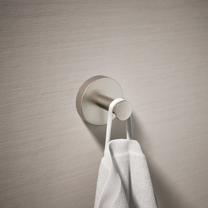Elate Robe Hook, Brushed Nickel