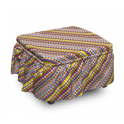 Box Cushion Ottoman Slipcover