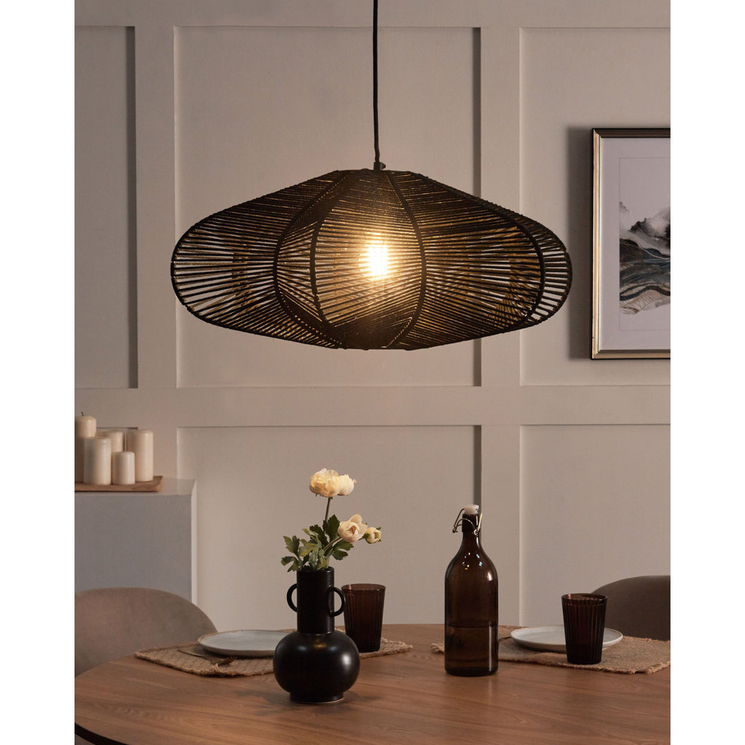 1 - Light Satin Black Geometric Pendant