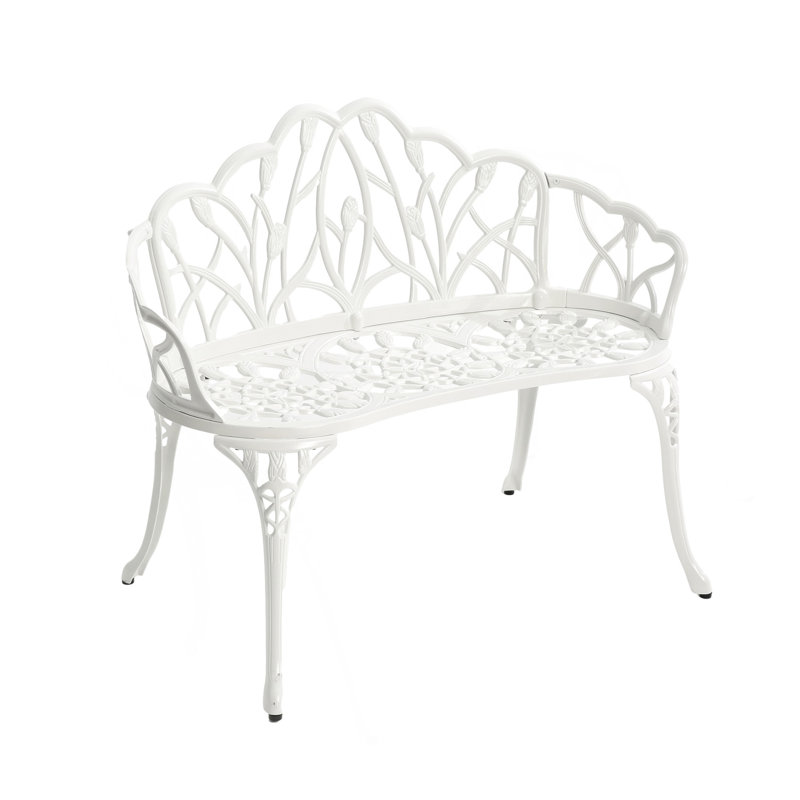 Cast aluminium bench