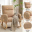 Chaise berçante Wasilewski de 28 po de largeur pour chambre de bébé avec pieds en bois massif-107384311