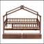 Lit en bois avec deux tiroirs-602569202