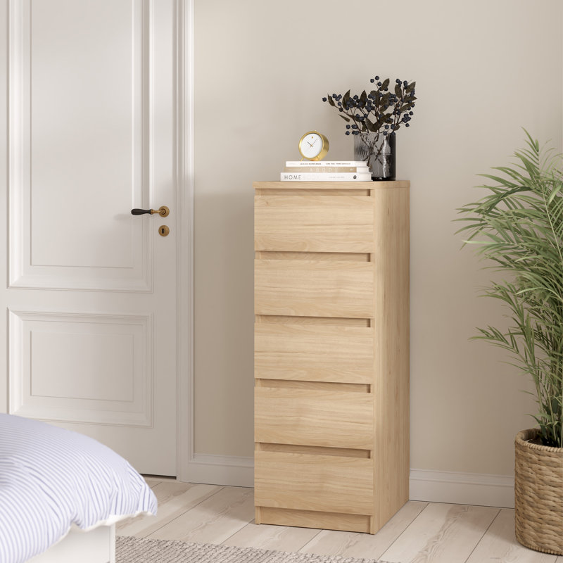 Parley 40.4cm W 5 - Drawer Chest of Drawers