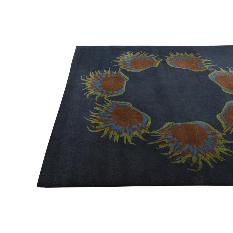 8 Ft Square Parris Navy Blue Rug