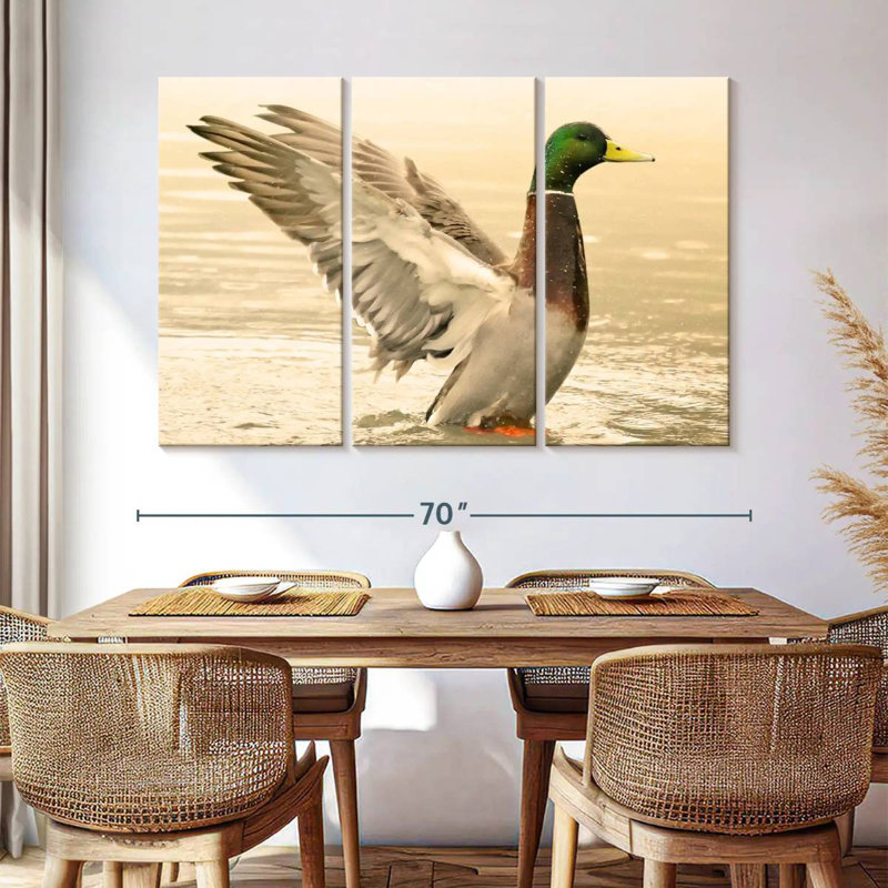 Canard colvert majestueux Brampt, H 42 po x l 65 po