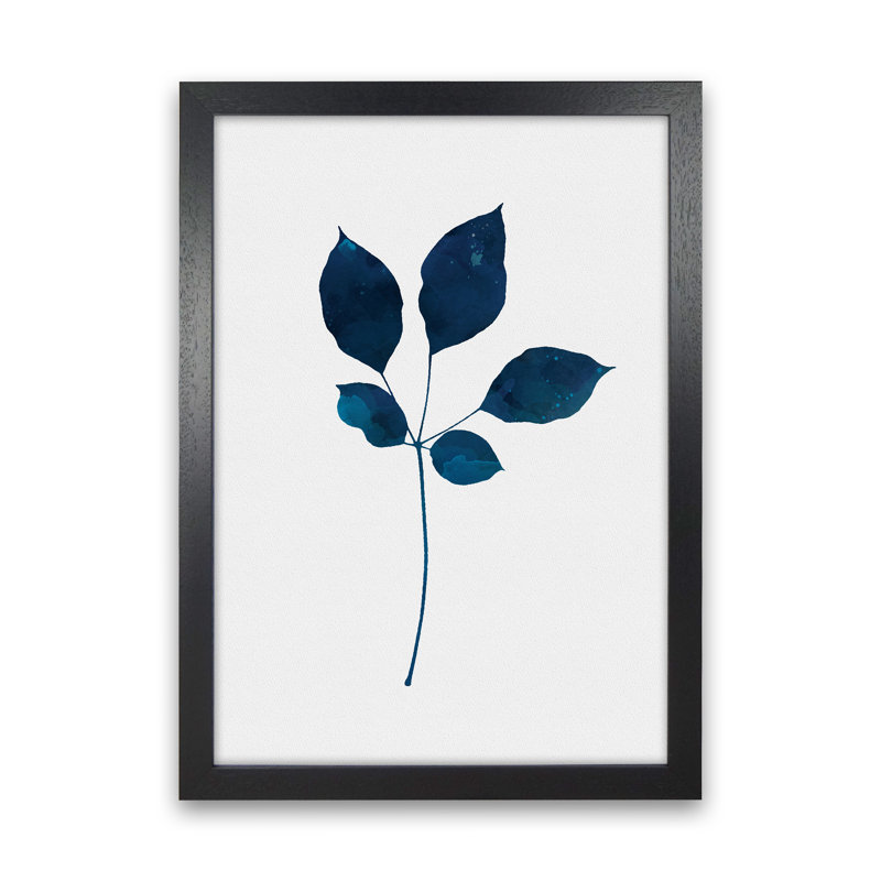 Foliahe No 2 - Print, 46cm H x 34cm W x 3cm D, Black Framed