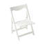 Table et chaise pliantes blanches, 2 chaises pour des moments de tranquillité à l'extérieur ou à l'intérieur.