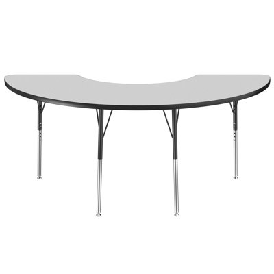 Contour Laminate Adjustable Horseshoe 6 Students Activity Table