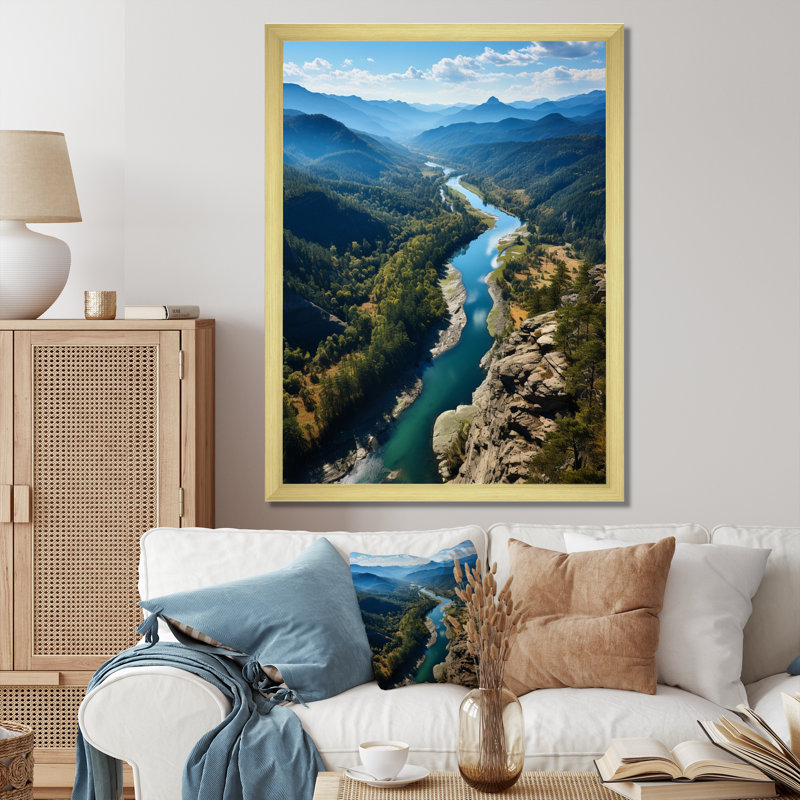«USA Adirondack Mountains New York I», reproduction d'art sur toile, H 32 po x l 24 po, Cadre photo noir