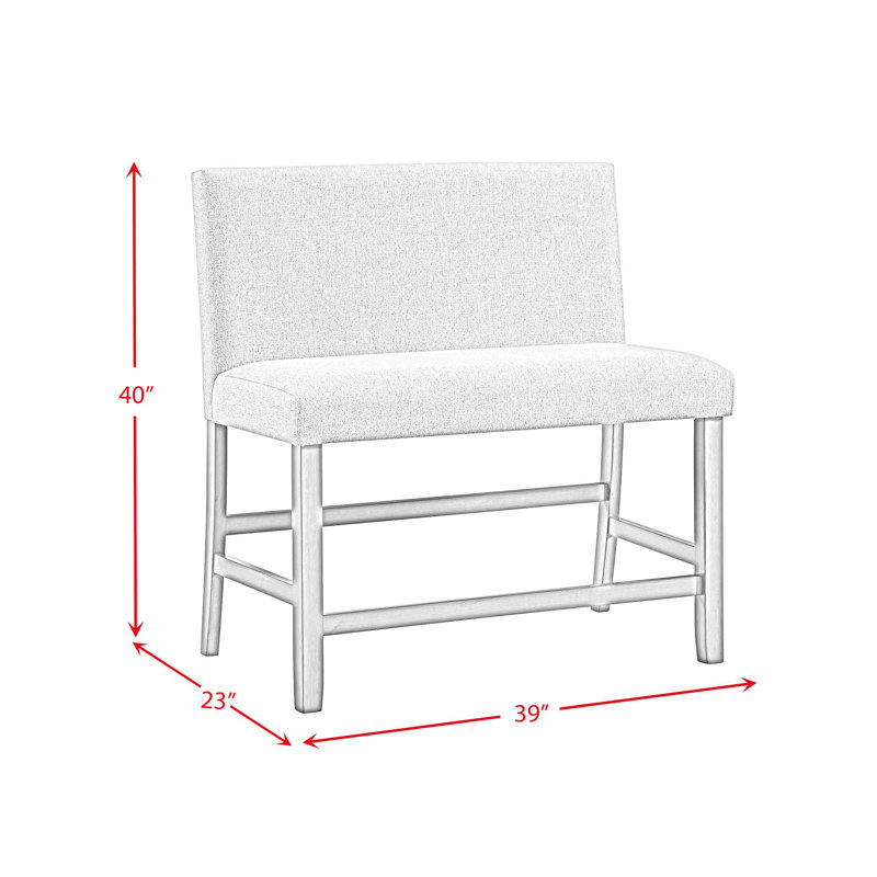 Duje Polyester Upholstered Bench