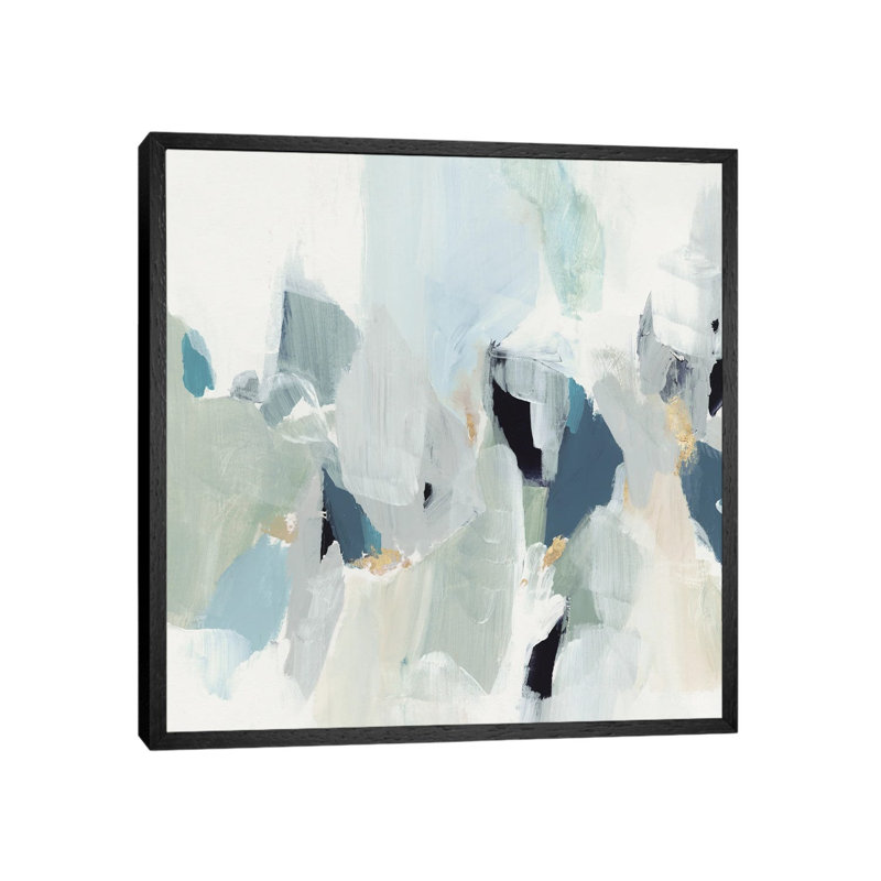 Little Talks III by Isabelle Z - Painting on Canvas, Black Framed, 45.72 cm H x 45.72 cm W