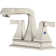 Centerset 2-handle Bathroom Faucet with Drain Assembly