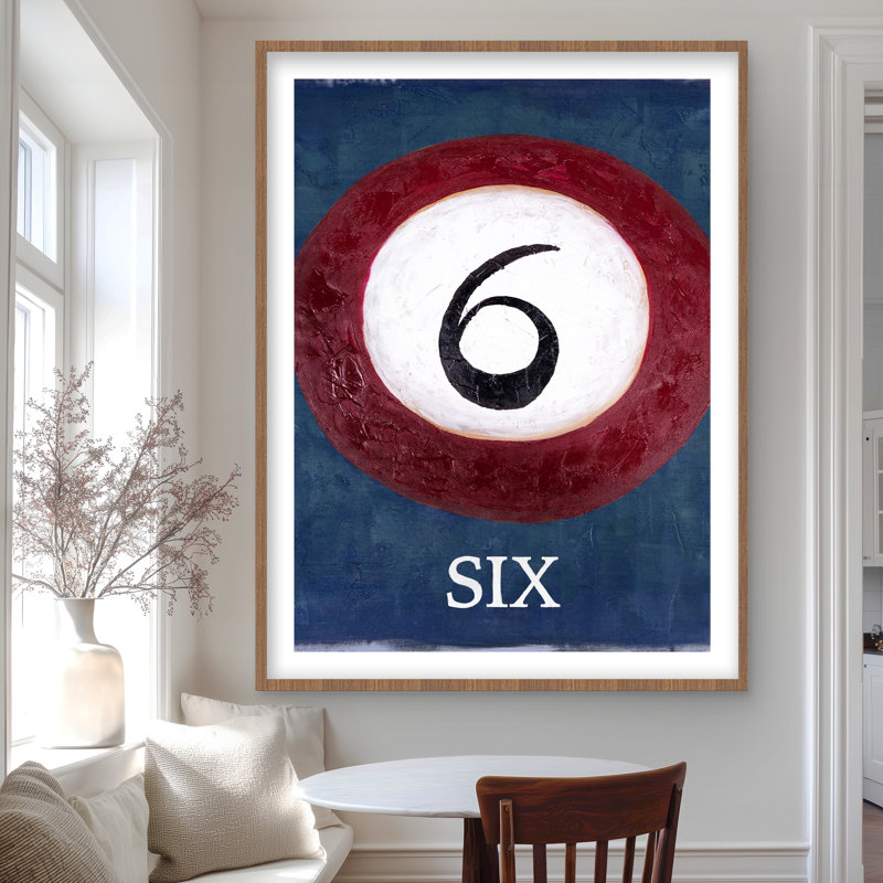 Billiard Ball No6 - Office Sports, H 48 po x l 36 po
