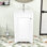 Meuble-lavabo de qualité supérieure avec lavabo intégré - Fabrication en bois et en panneau de fibres à densité moyenne