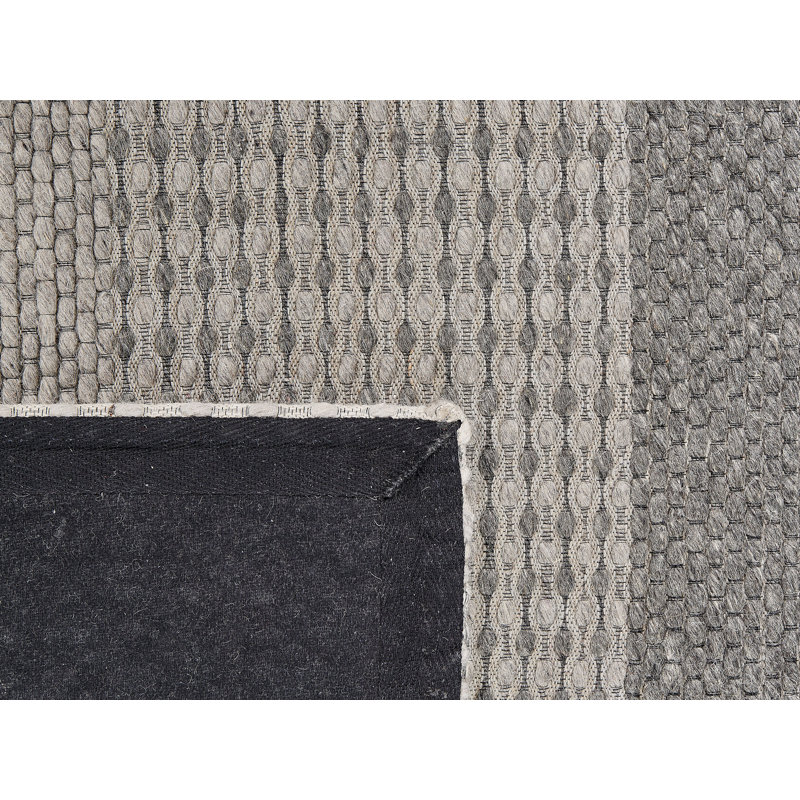 Maywood Striped Wool Hand Woven Area Rug, Rectangle 140 x 200cm
