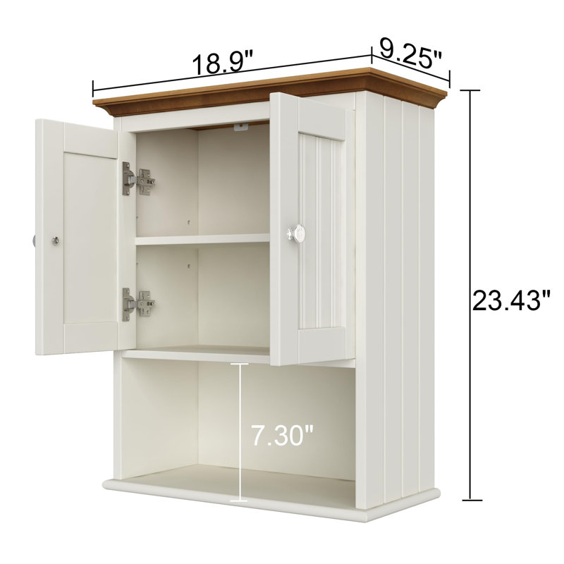 Carnstroan Wall Bathroom Cabinet, Farmhouse