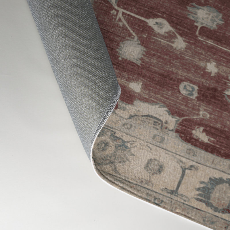 Overdyed Beige Indoor and Outdoor Area Rug, Rectangle 3' x 5'
