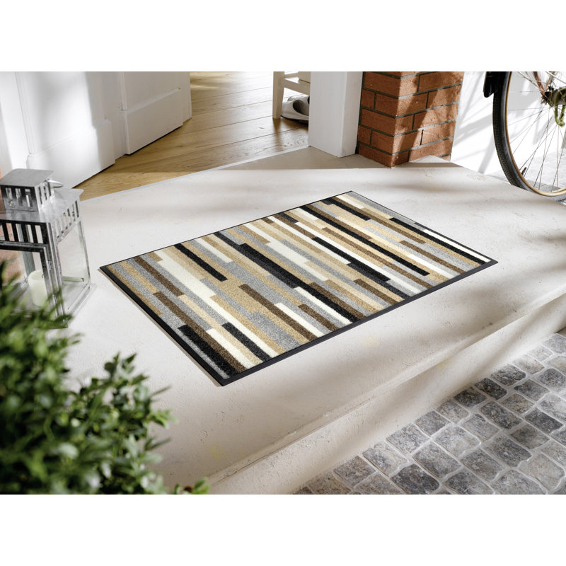 Mikado Non-Slip Doormat, Rectangular 50 x 75cm, Brown