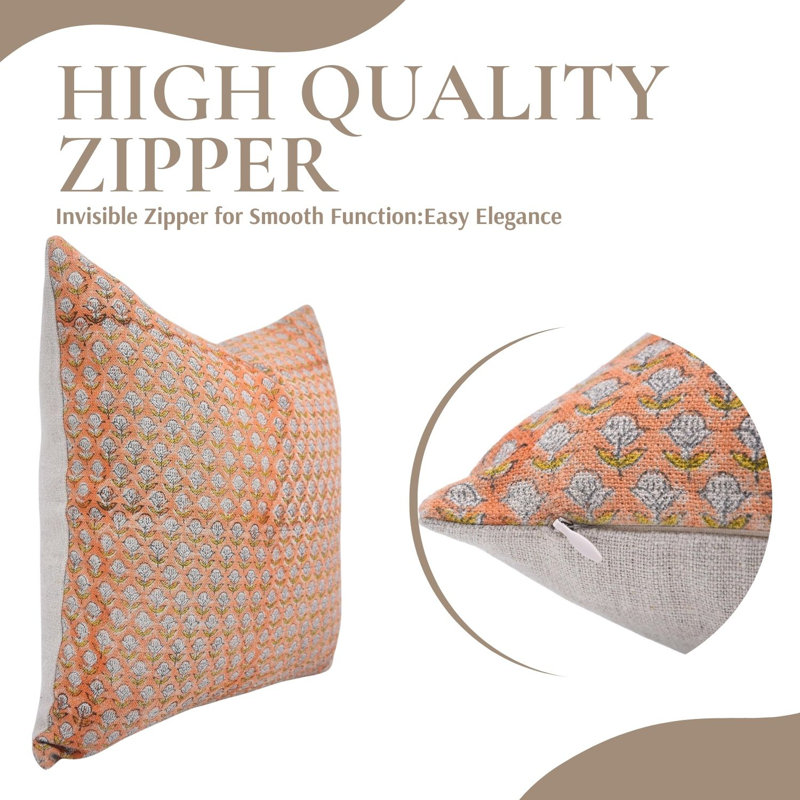 Linen Square Pillow Cover, 14" x 14"