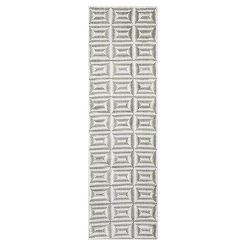 Geometric Indoor Rug, Runner 2'3" x 7'6"