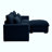 Sectional Sofa Comfy Corduroy Couch For Living Room With Pillows And Round Armrests, Modern Corduroy Sofa Sleeper Deep Couches With Storage Ottoman-839455889
