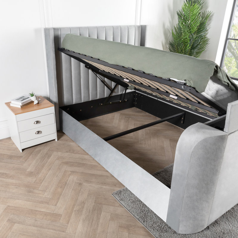 Bernia Upholstered Ottoman Storage Bed, Kingsize (5')