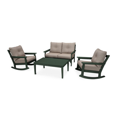 Vineyard 4-Piece Deep Seating Rocking Chair Set