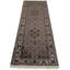 Tapis rouge / brun / beige en coton / laine oriental fait à la main 2 pi 7 po x 8 pi 2 po Oriental