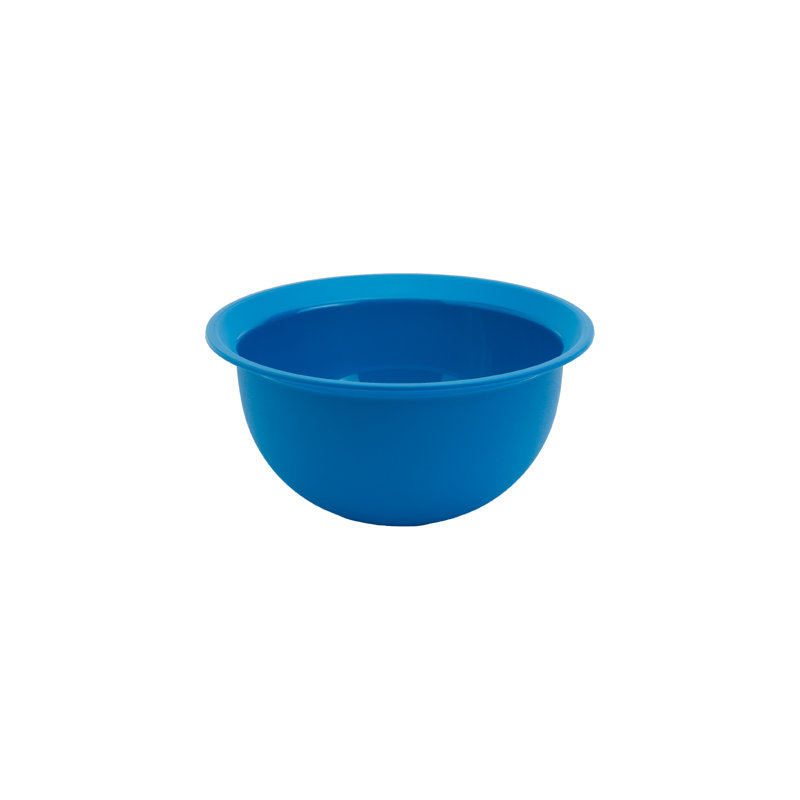 Blue Plastic 4-Piece Mixing Bowls and Colander Set