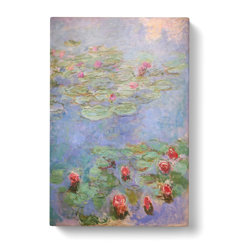 Water Lilies Lily Pond Vol.8 by Claude Monet - Wrapped Canvas Painting, 76cm H x 50cm W x 3cm D