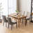 Bronze Nail Head Upholstered Side Dining Chair-1225742216