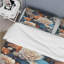 Ensemble de housse de couette à motif floral Blue Celestial Dreams-1850855261