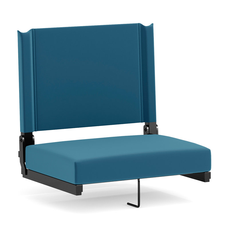 Grandstand Comfort Seats by Flash - Lightweight Stadium Chair with Handle & Ultra-Padded Seat, Green