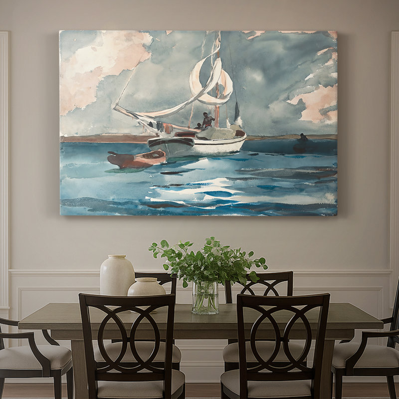 Sloop, Bermudes-Winslow Homer-Gallery, toile tendue-1899, 40 po x 60 po