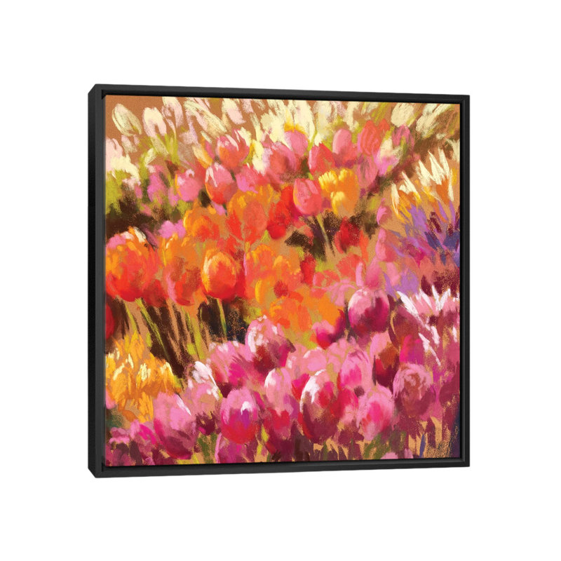 Impression sur toile, H 18 po x l 18 po x P 1,5 po, Toile avec cadre flottant noir, Pas de tapis