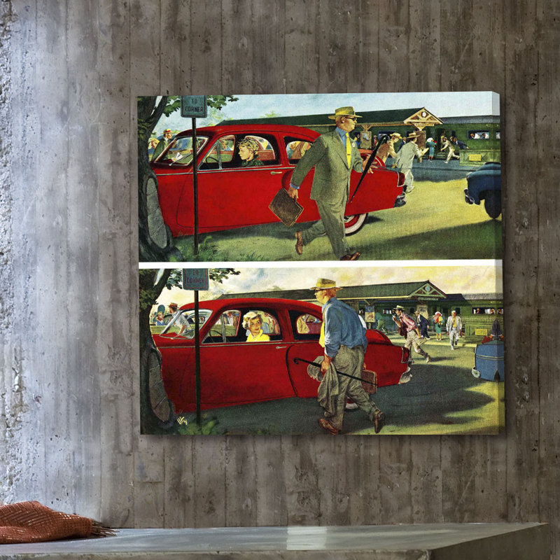 Avant et après, impression sur toile tendue, H 48 po x l 48 po