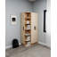Edinboro 3 Door Corner Wardrobe with Open Shelves and Hanging Rail-474466156-474466158