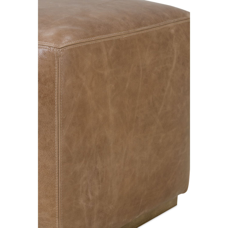 Nugget Leather Dena Ottoman