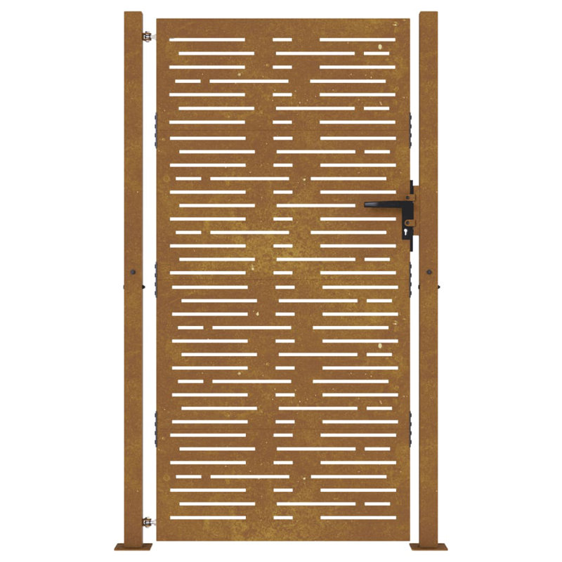 Ameliyah Garden Gate, Rusty, 180cm H x 105cm W x 16cm D