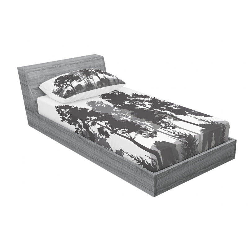 Microfiber Sheet Set, Twin Sheet Set with Fitted Sheet
