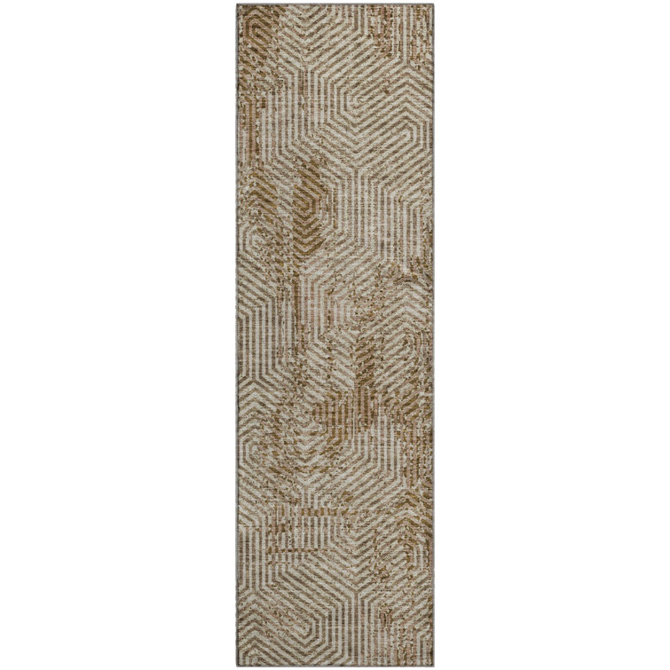 Premium Machine Washable Prisco Mocha Rug