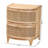 Benedit Oleta Modern Bohemian Rattan 2-Drawer Nightstand