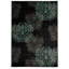 Tapis floral noir / gris Bloomington-20943517