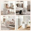 Velvet Swivel Accent Chair With Footstool-636973595